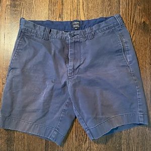 J Crew Mens Gramercy Navy Blue Shorts 32W Waist